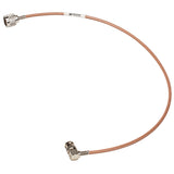 RG-142 Coax Cable: N-Male to BNC-Male Right Angle